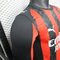2025-26 AC Home Long Sleeve Jersey - Player Edition