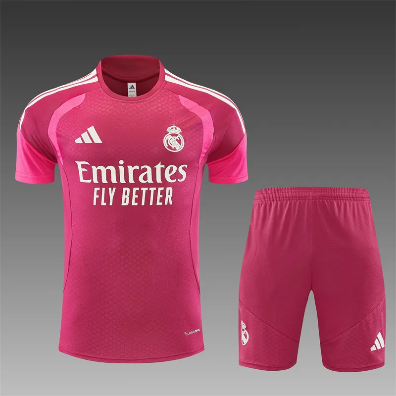 2026-27 Real Madrid Magenta Short-Sleeve Training Jersey