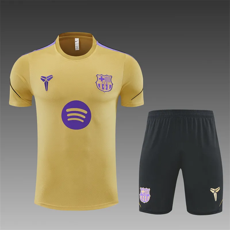 2026-27 Barcelona Gold Short-Sleeve Training Jersey