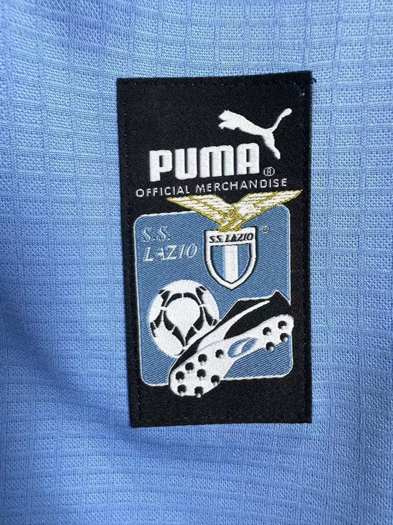 1998-99 Lazio Home Retro Long-Sleeve Jersey
