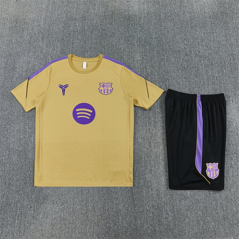 2026-27 Barcelona Gold Short-Sleeve Training Jersey
