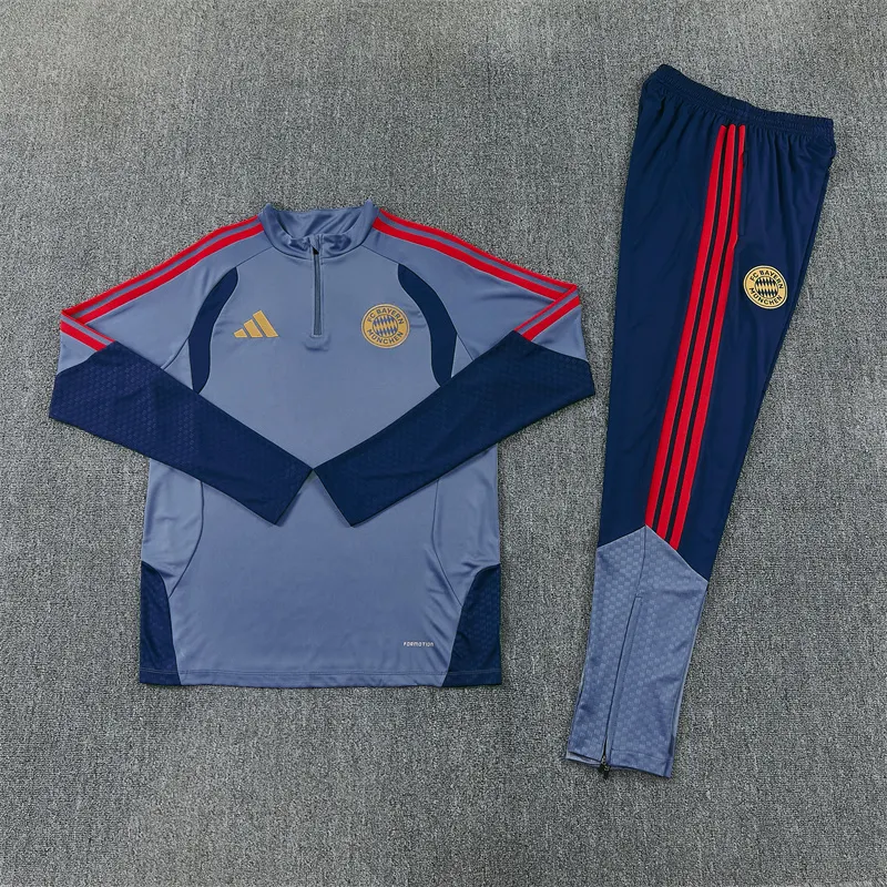 2026-27 Bayern Munich Dark Grey Half-Zip Training Jersey