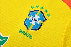 2025-26 Brazil yellow short-sleeved training jersey