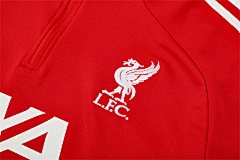2025-26 Liverpool Red Half-Drawn Training Jersey