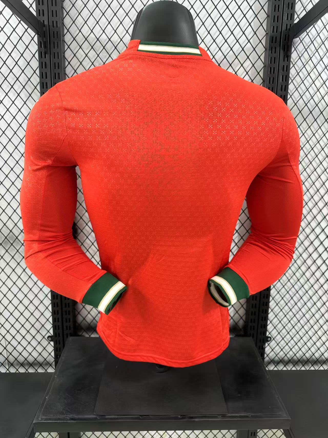 2025-26 Portugal Home Long-Sleeve Jersey - Player Version