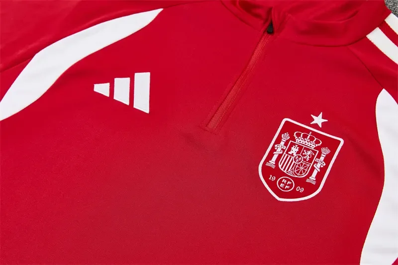 2026-27 Spain Red Half-Zip Training Jersey