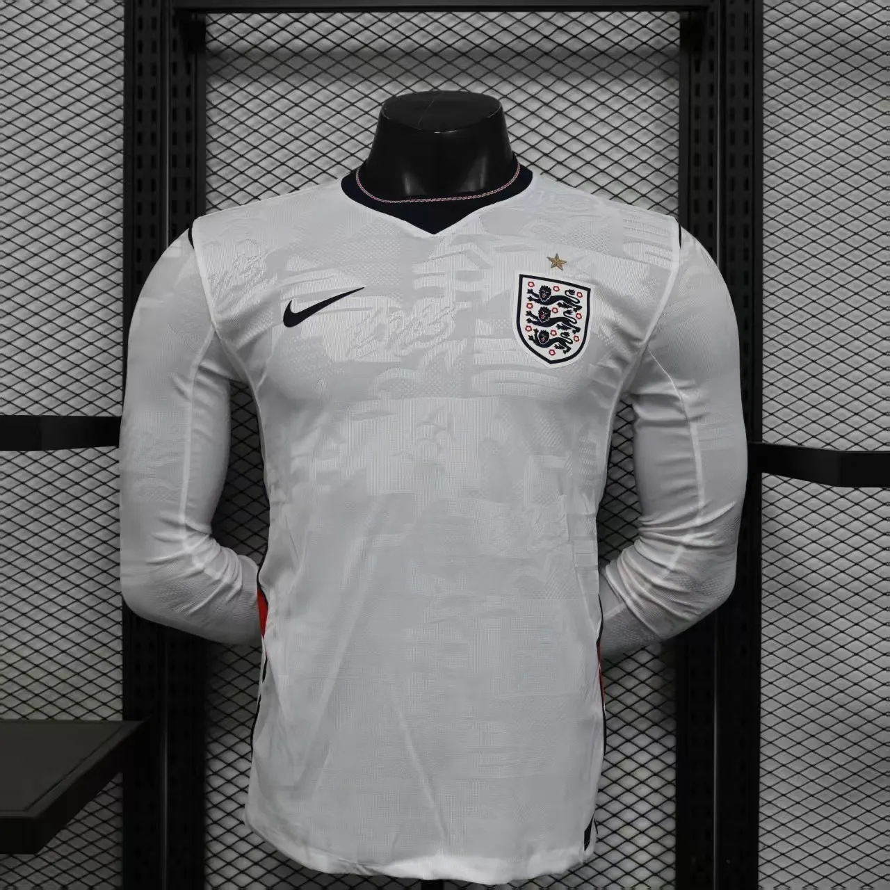 2026-27 England Home Long-Sleeve Jersey - Player Edition