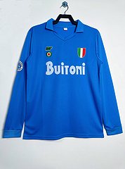 1987-88 Napoli Home Long Sleeve Retro Jersey