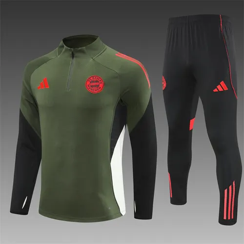 2025-26 Bayern Munich Green Half-Pull Training Jersey