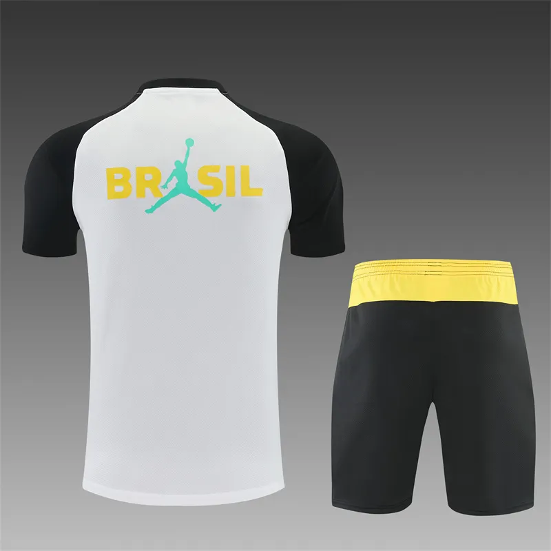 2026-27 Brazil Jordan White Short-Sleeve Training Jersey