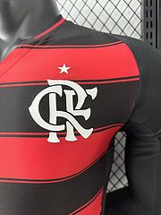 2025-26 Flamengo Home Long Sleeve Shirt - Players