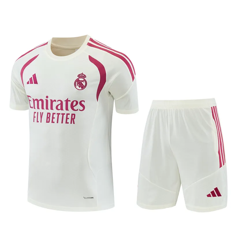 2026-27 Real Madrid Beige Short-Sleeve Training Jersey