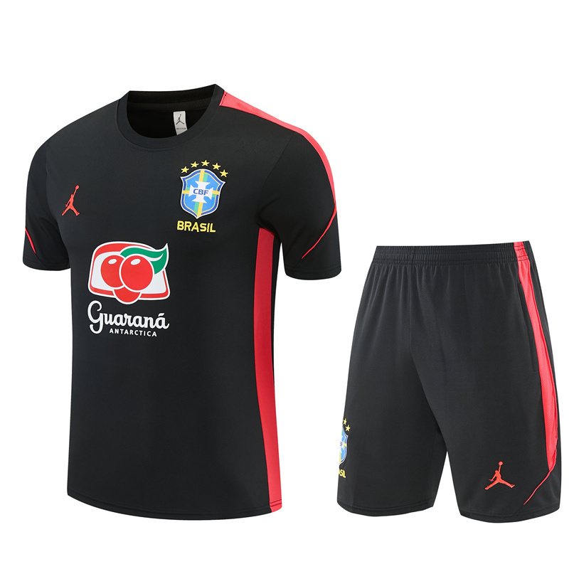 2026-27 Brazil Black Short-Sleeve Training Jersey