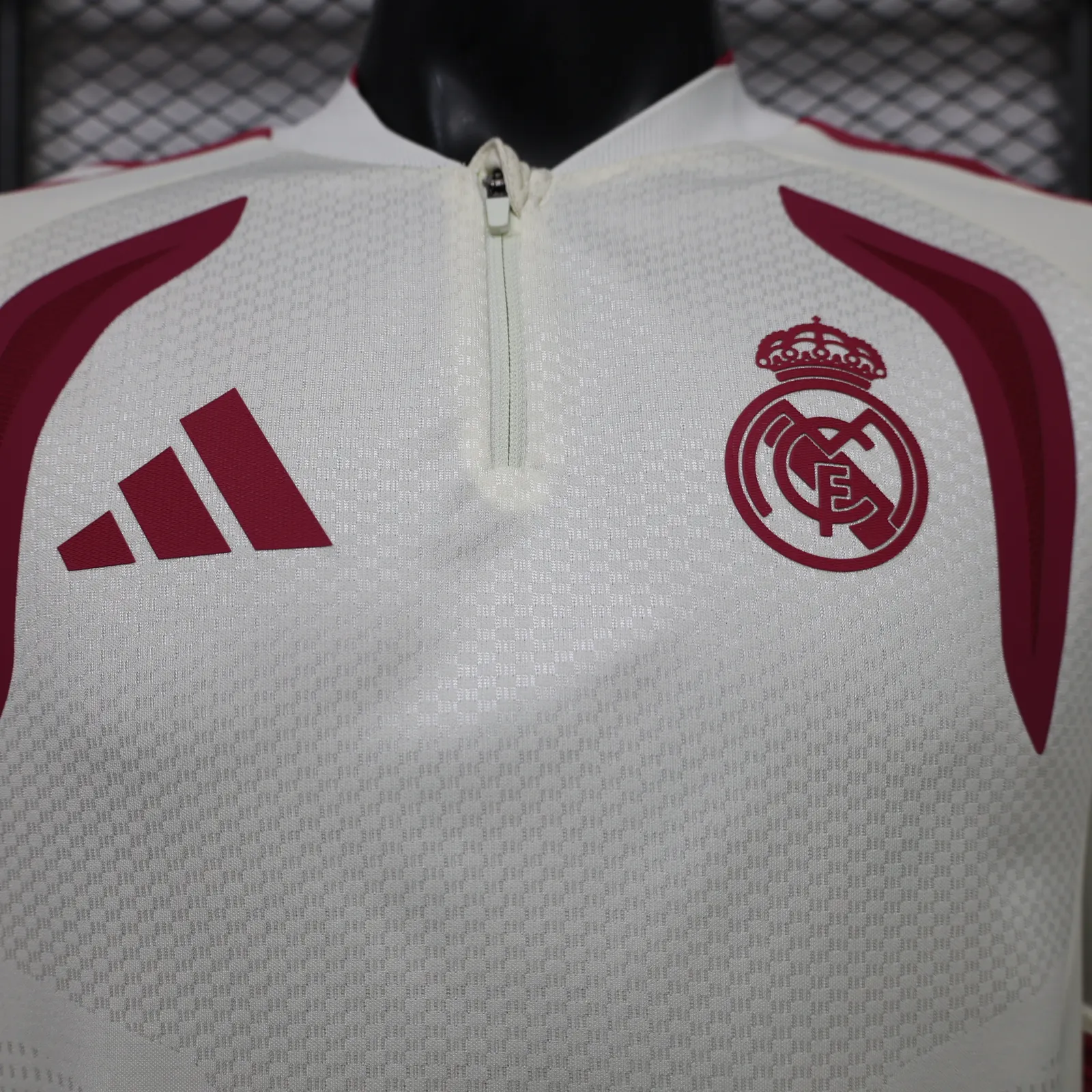 2026-27 Real Madrid Long-Sleeve Half-Zip Training Jersey – Player Version