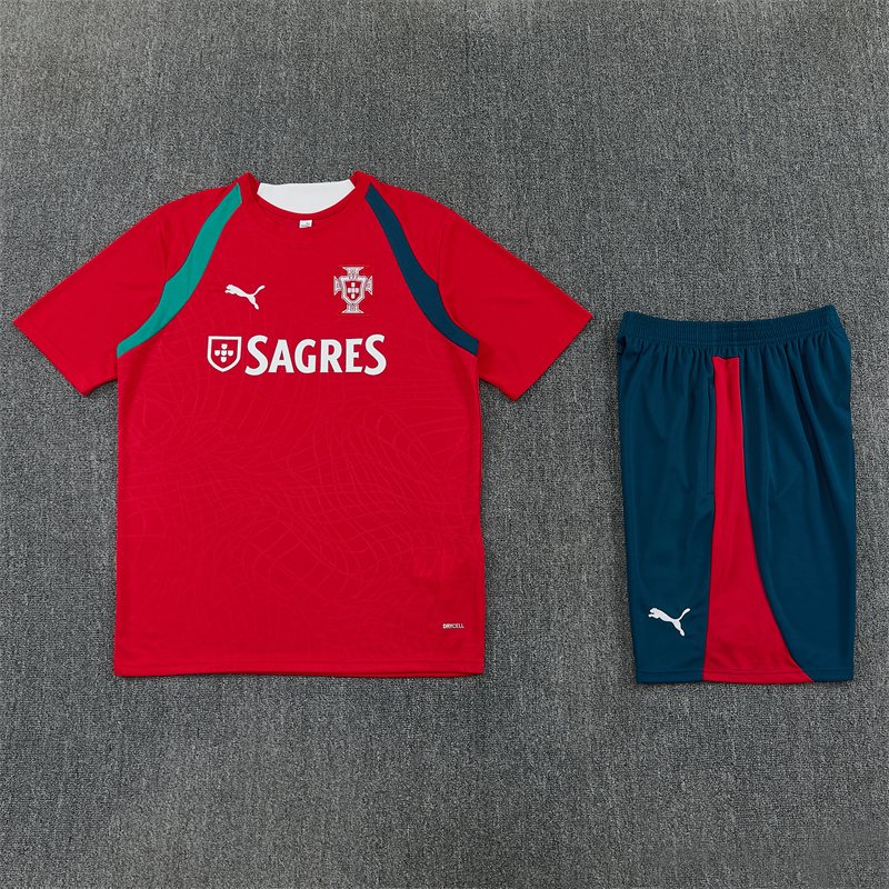 2026-27 Portugal Red Short-Sleeve Training Jersey