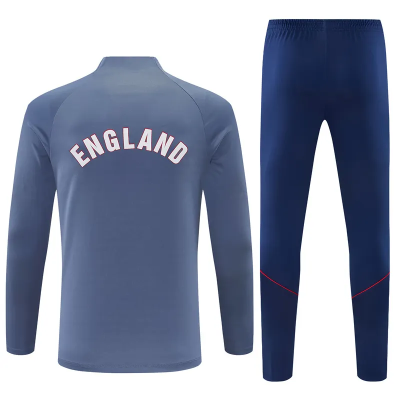 2026-27 England Grey Half-Zip Training Jersey