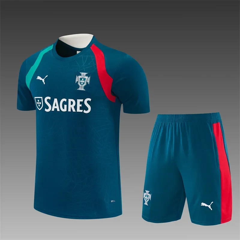 2026-27 Portugal Team Dark Green Short-Sleeve Training Jersey