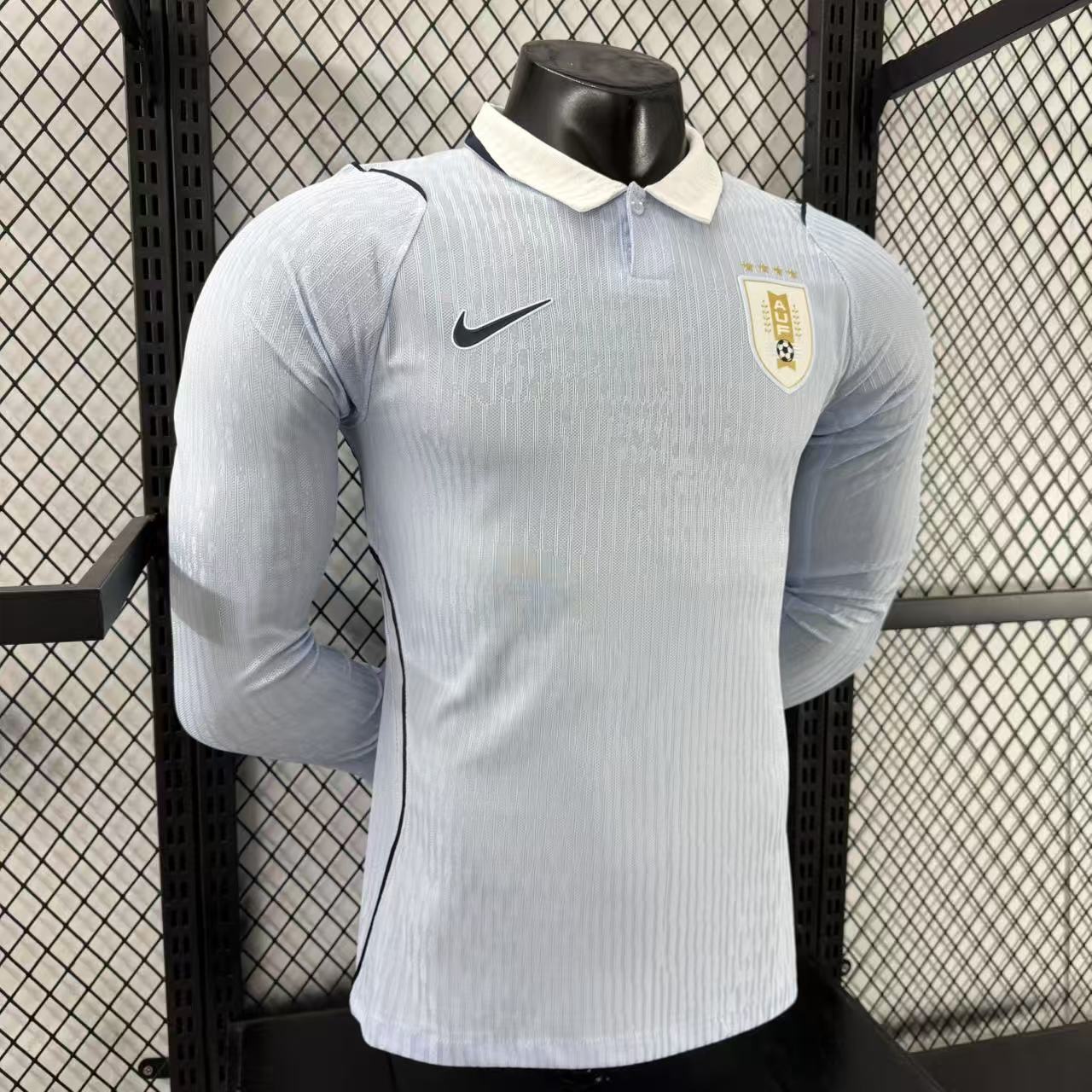 2026-27 Uruguay Home Long-Sleeve Jersey – Player Version