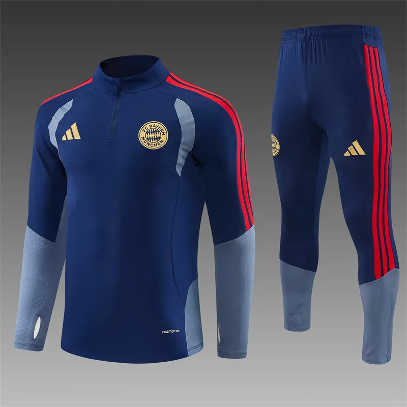 2026-27 Bayern Munich Royal Blue Half-Zip Training Jersey