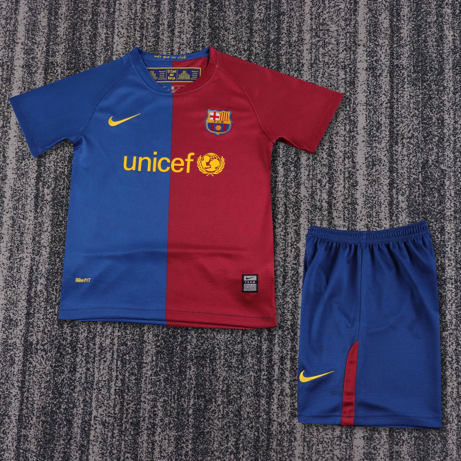 2008-09 Barcelona Home League Edition Retro Shirt - Kids Size
