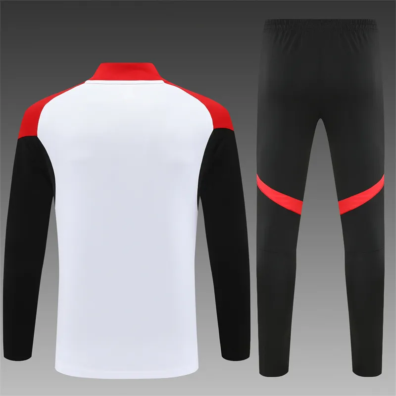 2025-26 Arsenal White Half-Zip Training Jersey
