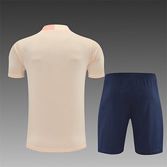 2025-26 Barcelona Beige Short Sleeve Training Jersey