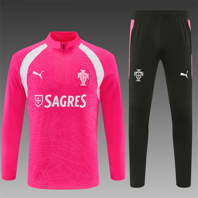 2026-27 Portugal Ink Pink Half-Zip Training Jersey