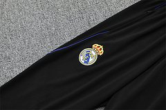 2025-26 Real Madrid Black and Blue Special Edition Half-Draw Training Jersey