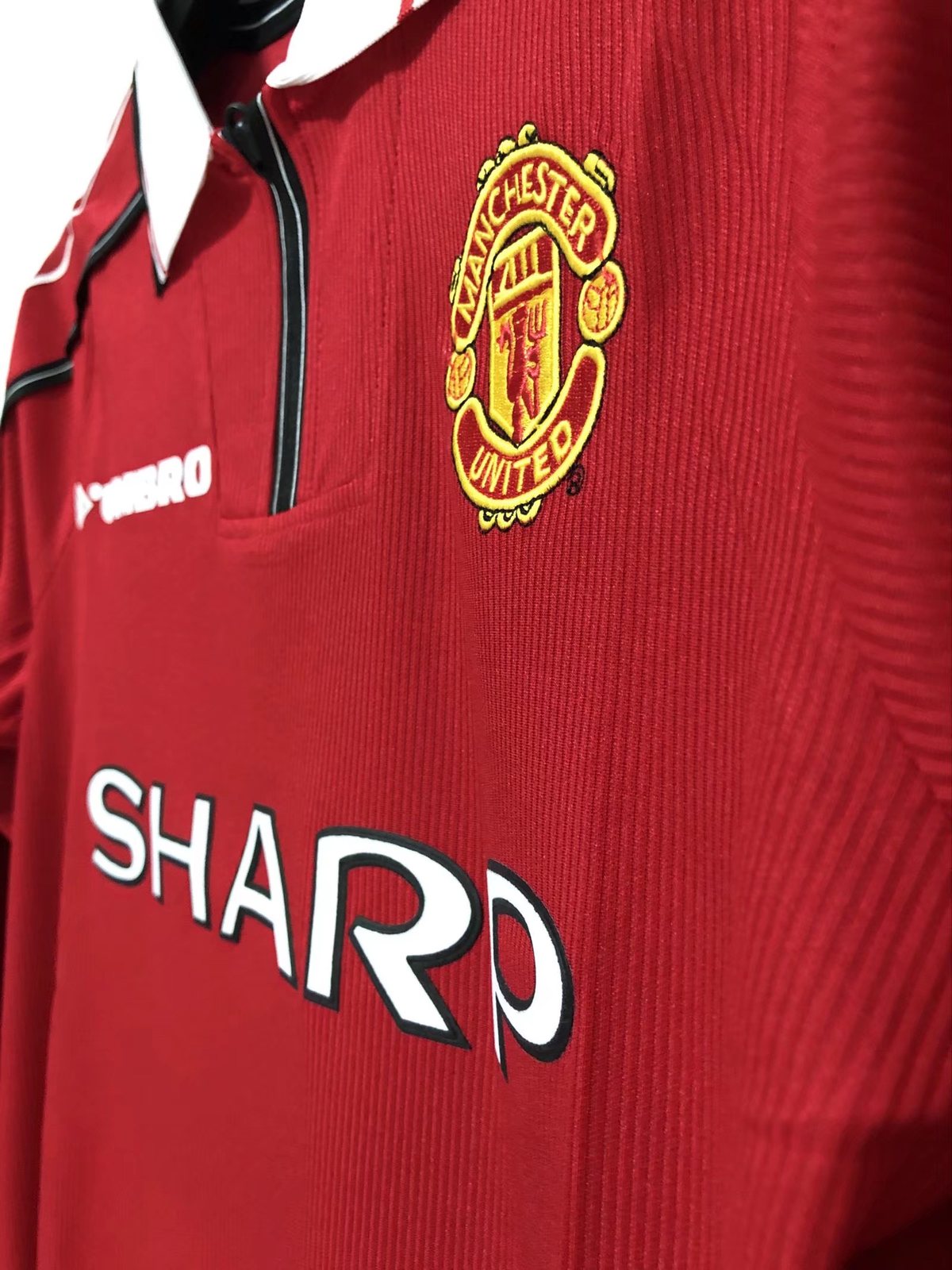 1998 Manchester United Home Long Sleeve Retro Jersey