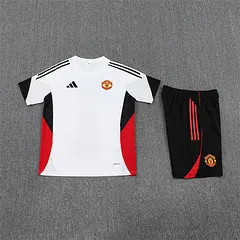 2025-26 Manchester United White Short Sleeve Training Jersey