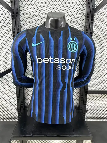 2025-26 Inter Milan Home Long-Sleeve Jersey – Player Version