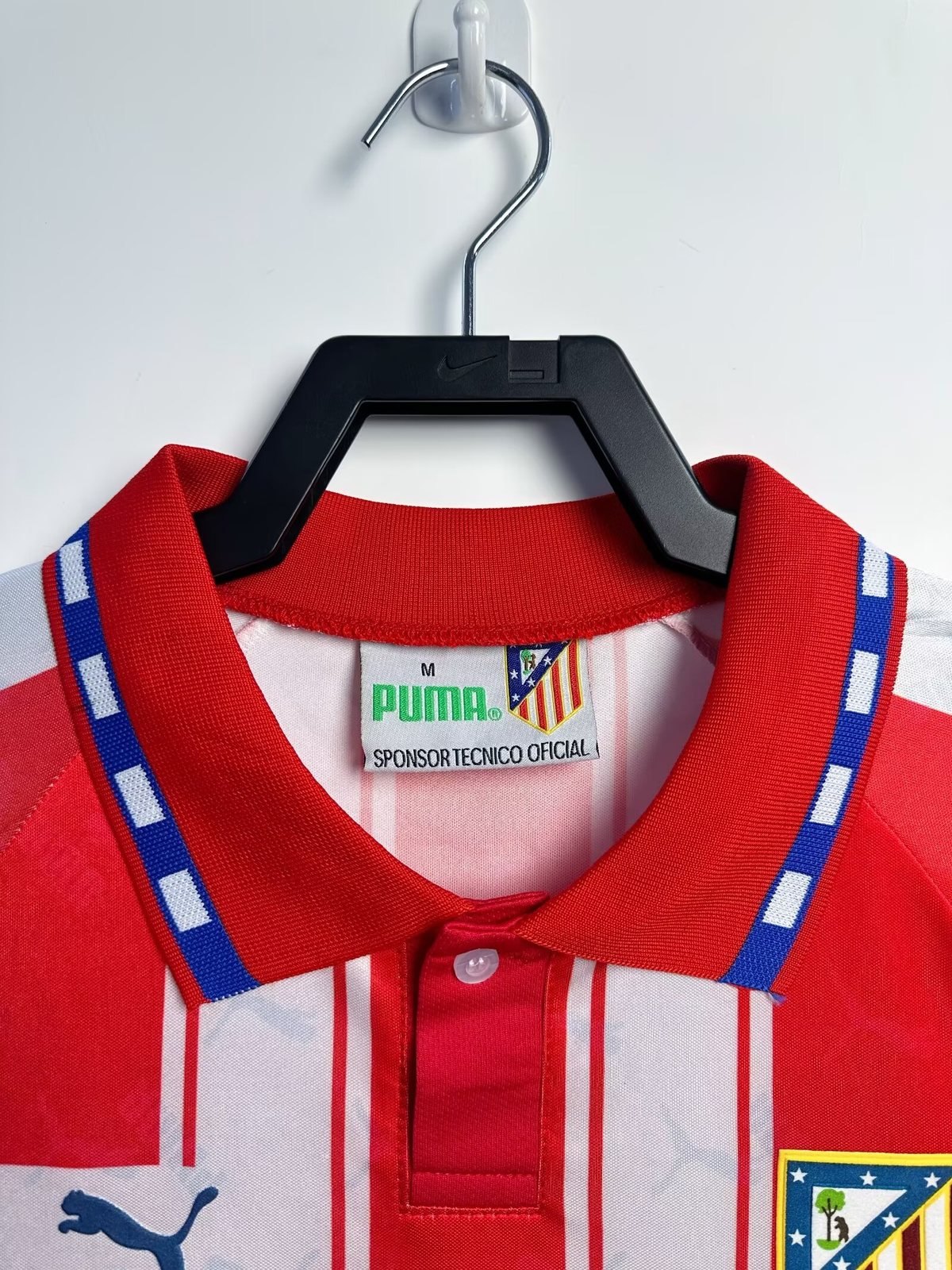 1994-95 Atletico Madrid Home Long Sleeve Retro Jersey