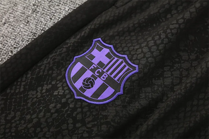 2025-26 Barcelona Purple Half-Zip Training Jersey