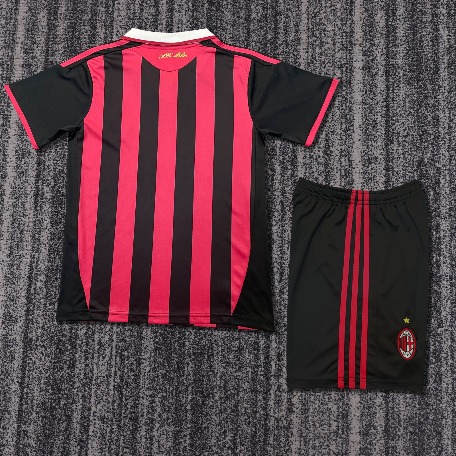2009-10 AC Home Retro Shirt - Kids Sizes