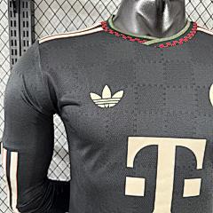 2025-26 Bayern Munich Second Away Long Sleeve Jersey - Player Edition