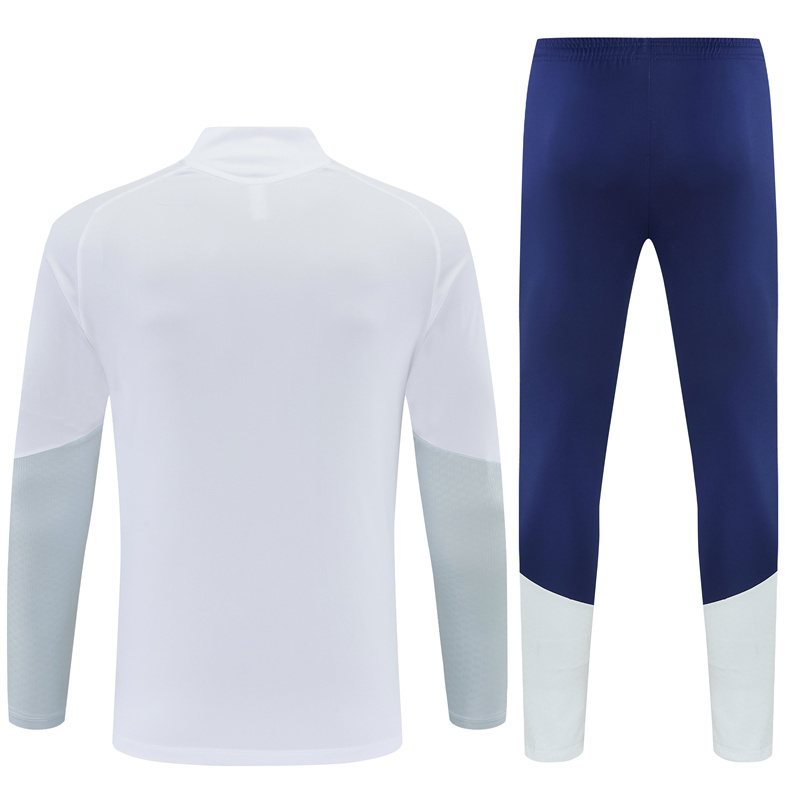 2026-27 Real Madrid White Half-Zip Training Jersey
