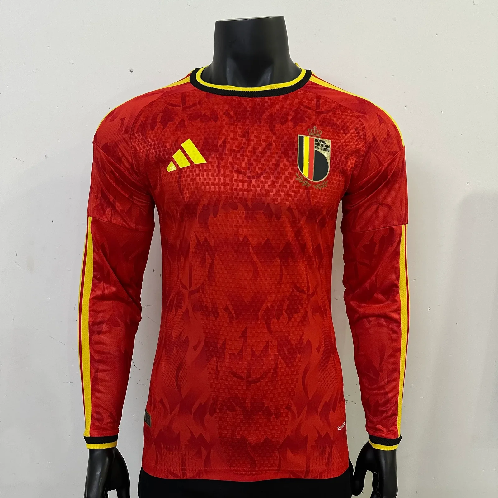 2026-27 Belgium Home Long-Sleeve Jersey – Player Version