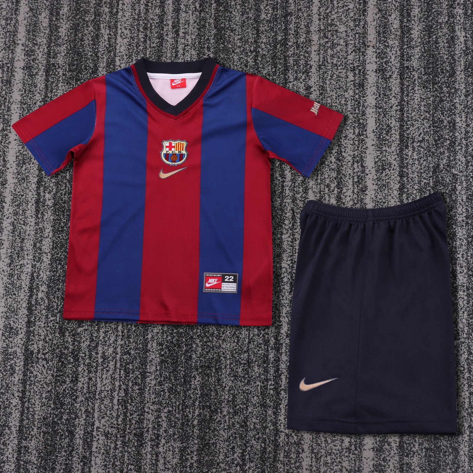 1998-99 Barcelona Home Retro Shirt - Kids