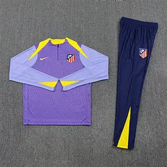 2025-26 Atletico Madrid Purple Half-Pull Training Jersey