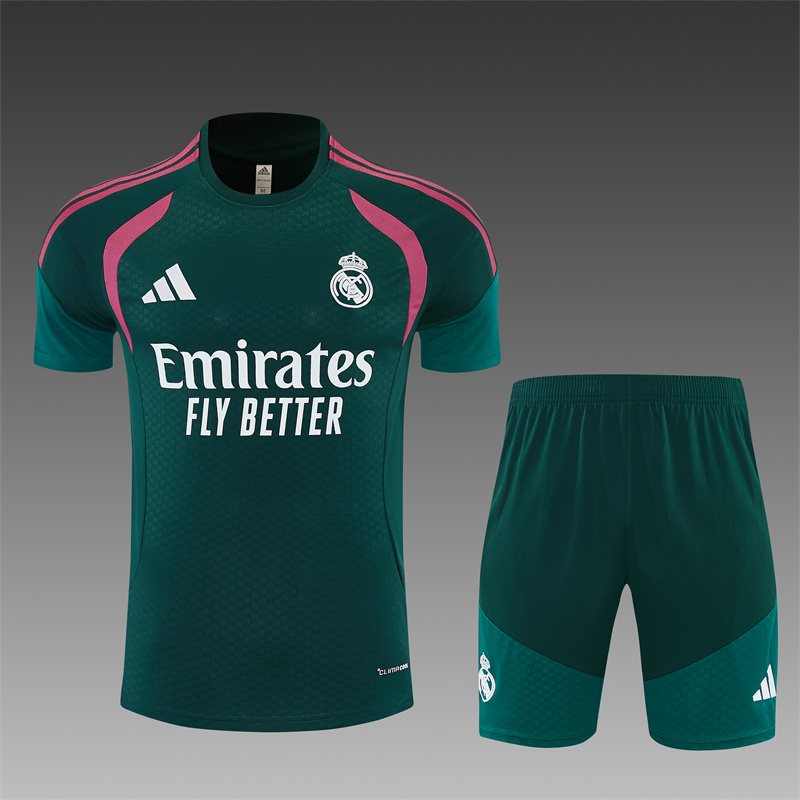 2026-27 Real Madrid Dark Green Short-Sleeve Training Jersey