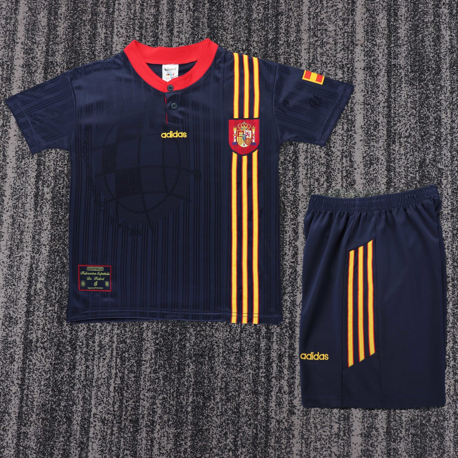 1996 Spain Away Retro Jersey – Kids
