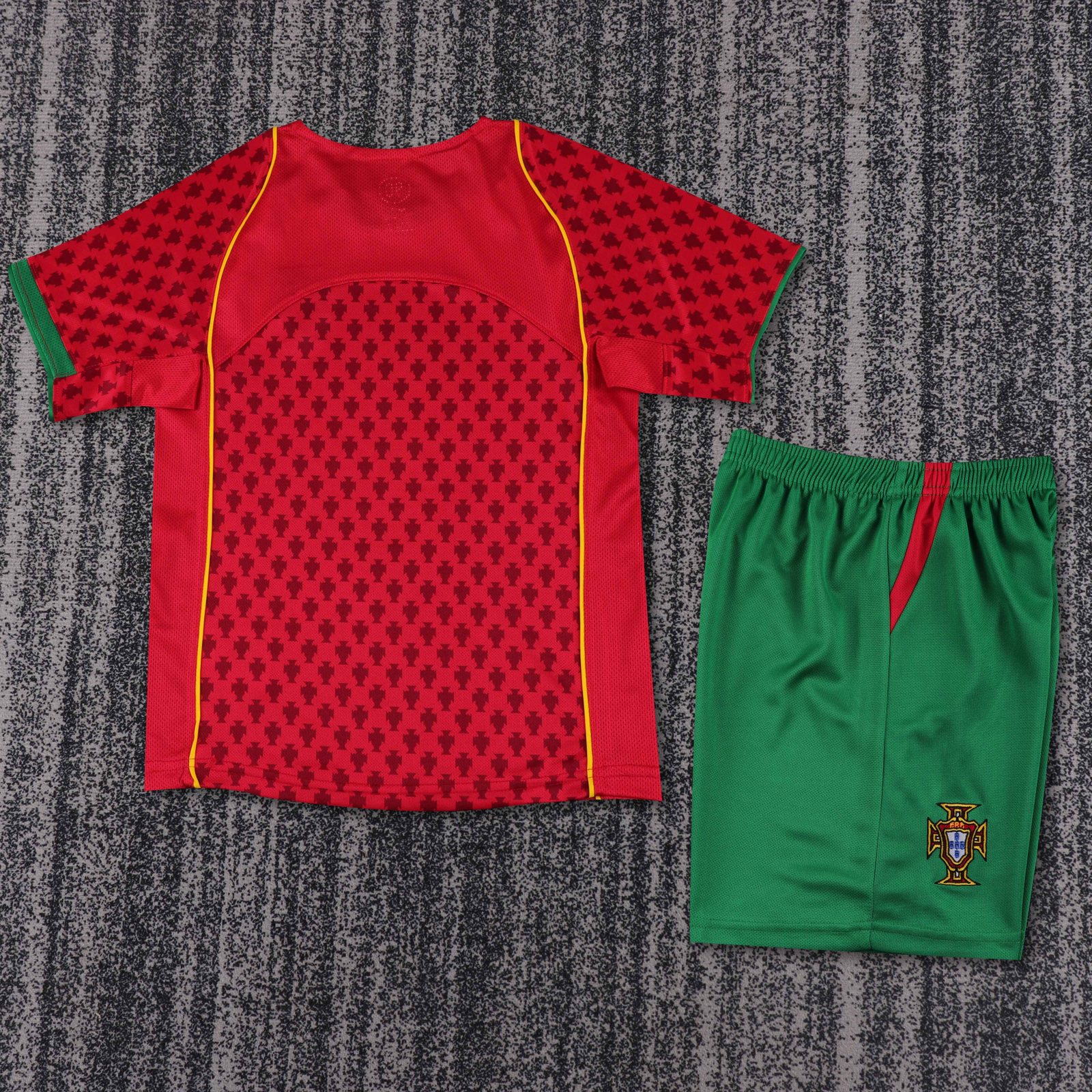2004 Portugal Home Retro Jersey – Kids