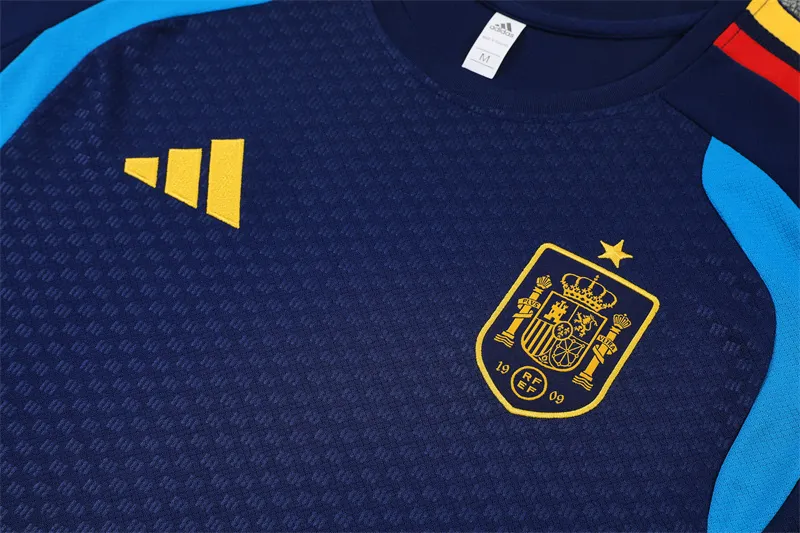 2026-27 Spain Royal Blue Short-Sleeve Training Jersey