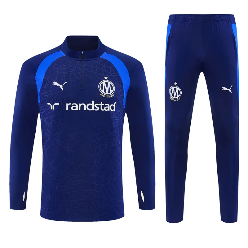 2026-27 Marseille Blue Half-Zip Training Jersey