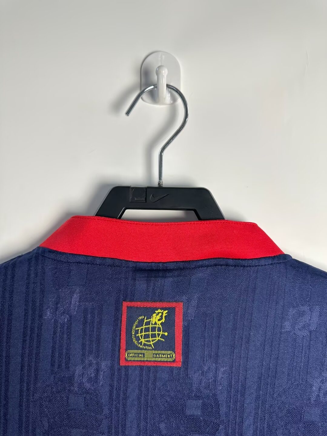 1996 Spain Away Jacquard Retro Jersey