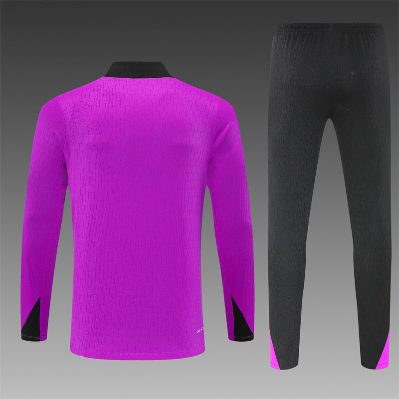 2025-26 England Purple Half-Zip Training Jersey