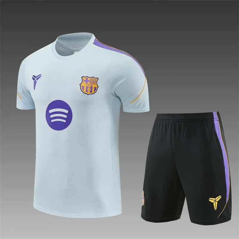 2026-27 Barcelona Light Grey Short-Sleeve Training Jersey