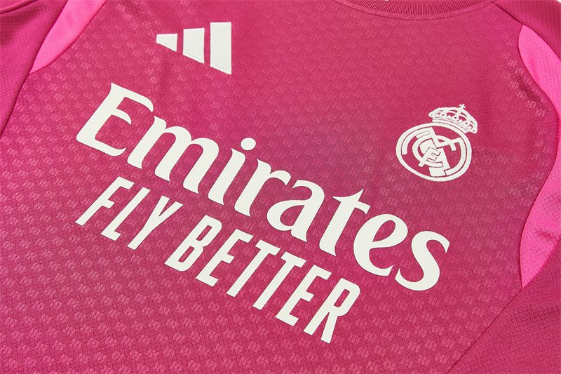 2026-27 Real Madrid Magenta Short-Sleeve Training Jersey