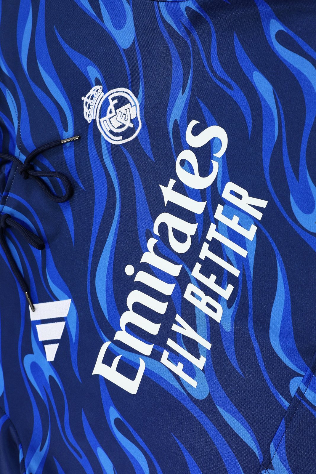 2025-26 Real Madrid Blue Hooded Training Jersey