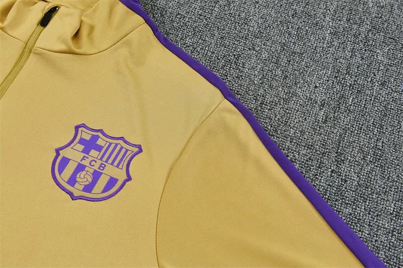 2026-27 Barcelona Gold Half-Zip Training Jersey